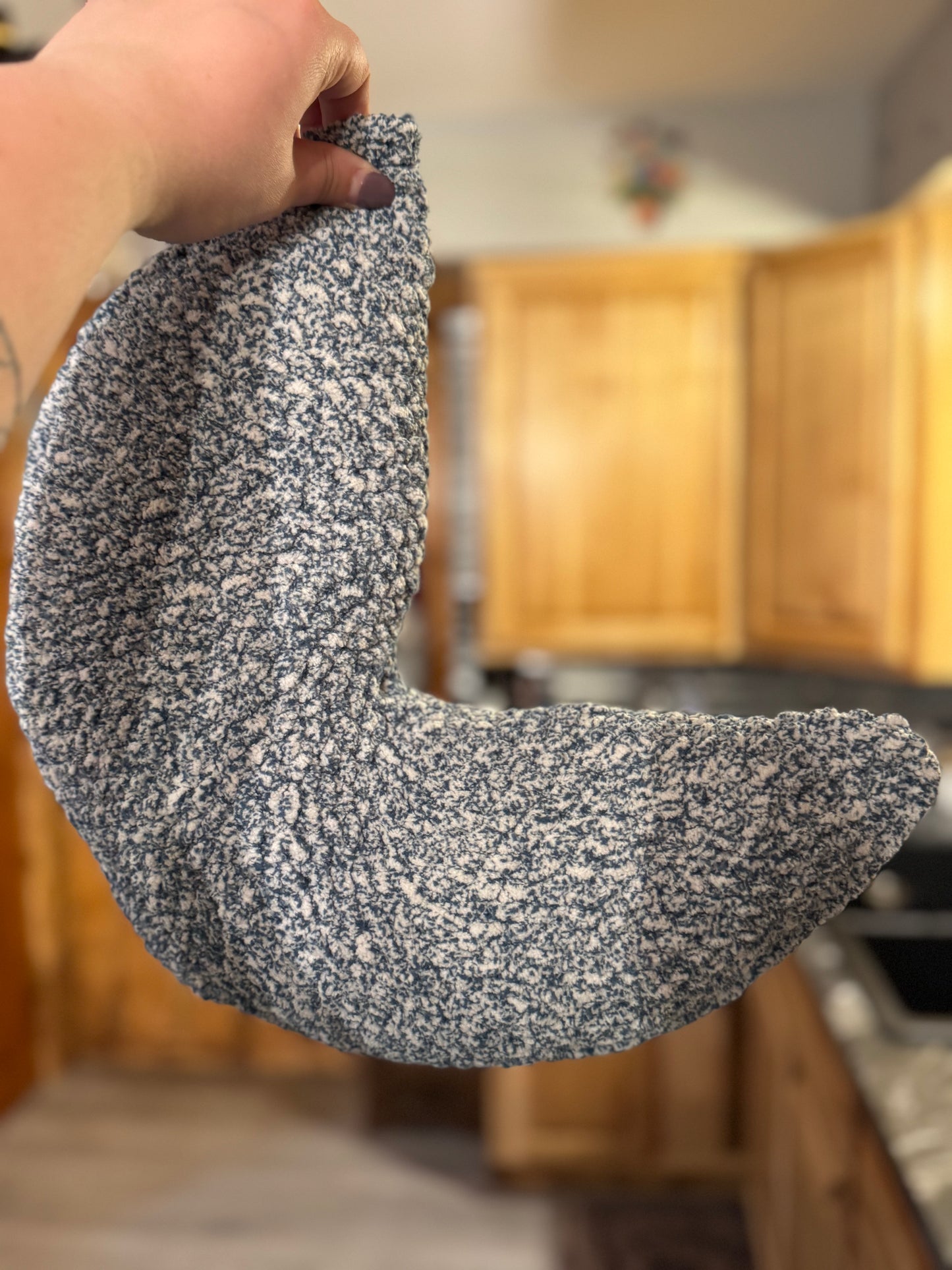 Crochet Crescent Moon pillow